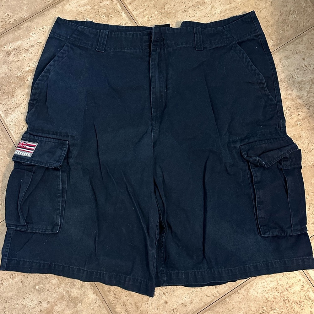 Navy Blue Cargo Shorts for Men
